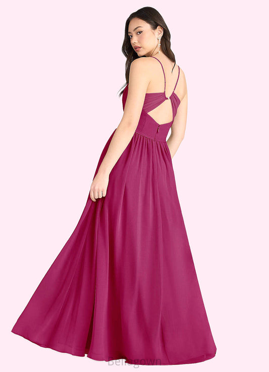 Mattie Tory Hot Pink Pleated Maxi Dress Atelier Dresses | Azazie DNP0022891