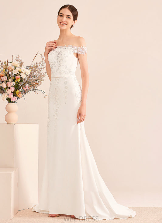 Dress Wedding Dresses Wedding Off-the-Shoulder With Lace Myah Train Sequins Trumpet/Mermaid Court